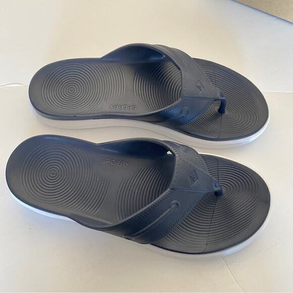 - ? Sperry Men’s Float Solid Color Navy Sandals Slippers Size US 13M main image 4